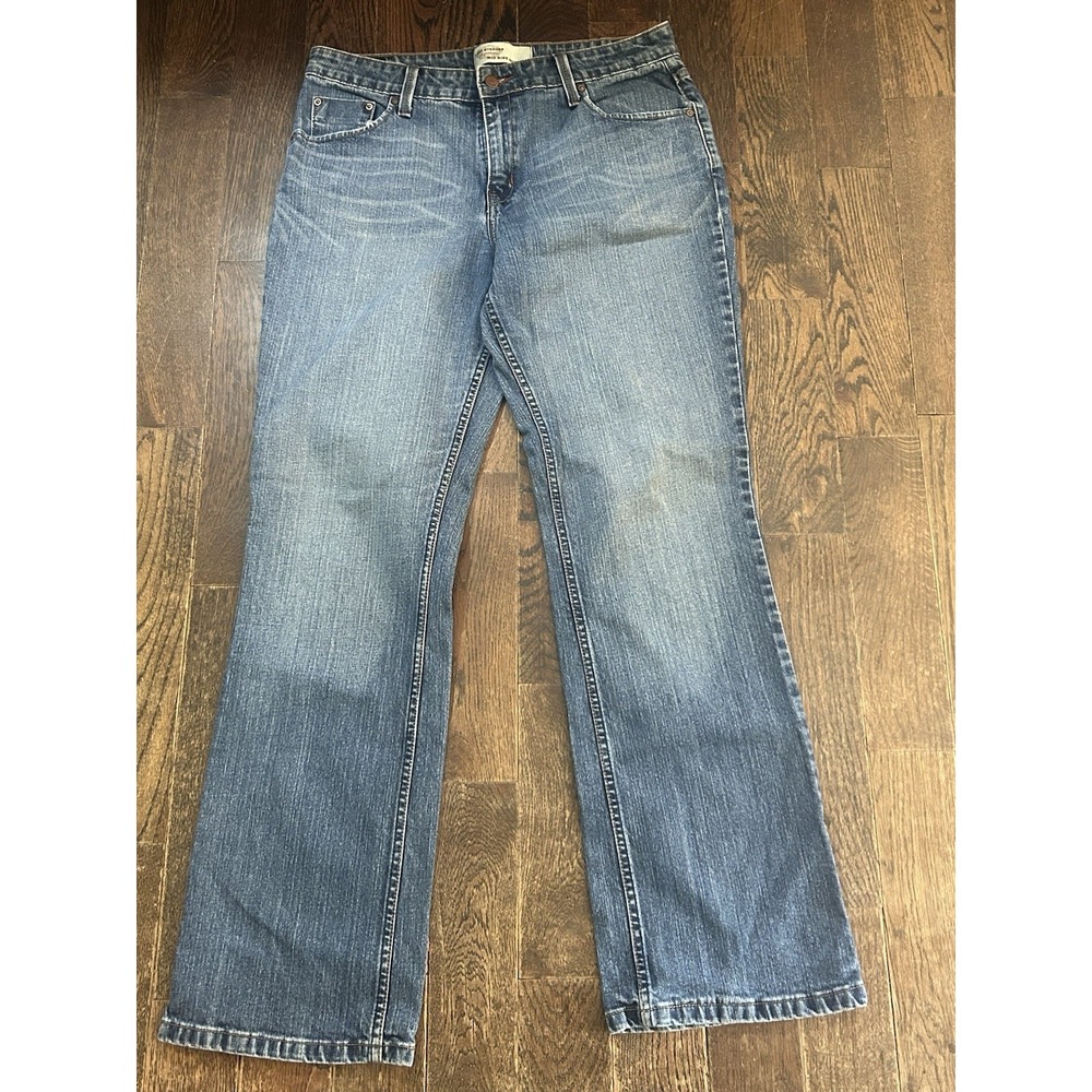 Levi Strauss Signature Low Rise Bootcut Blue Jeans Misses 12 Medium STRETCH